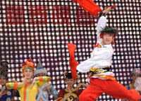 1月31日，演員在晚會(huì )上表演