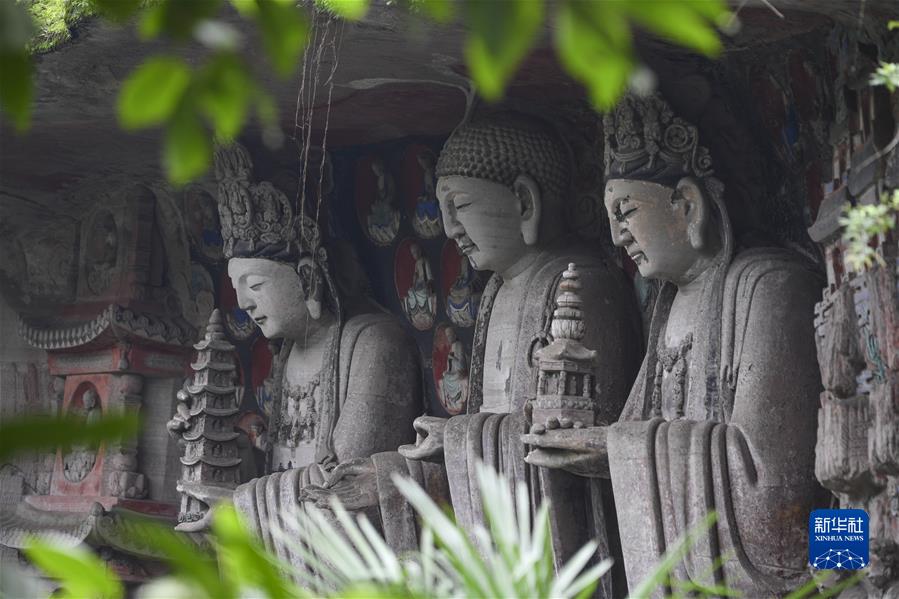 （經(jīng)濟）（4）世界文化遺產(chǎn)大足石刻景區接待游客量創(chuàng  )同期歷史新高