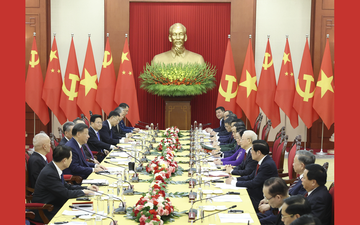 習近平同越共中央總書(shū)記阮富仲舉行會(huì )談